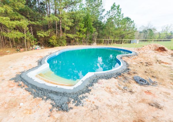 Pool Landscape Leveling in Boston