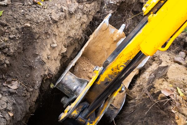Downspout Trenching in Boston